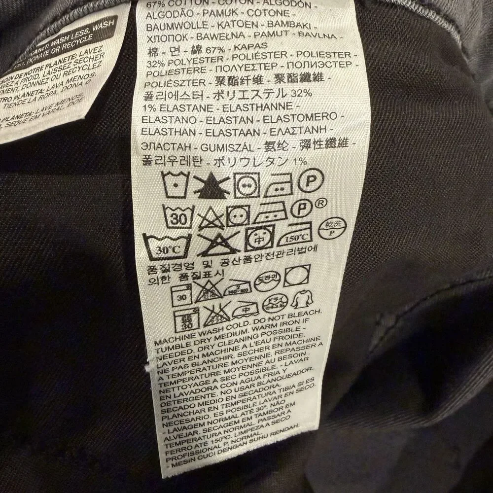 Levis‎ 511 Slim Fit Jeans Gray Denim Mens 36x32 Gray Straight Leg Stretch Pants
